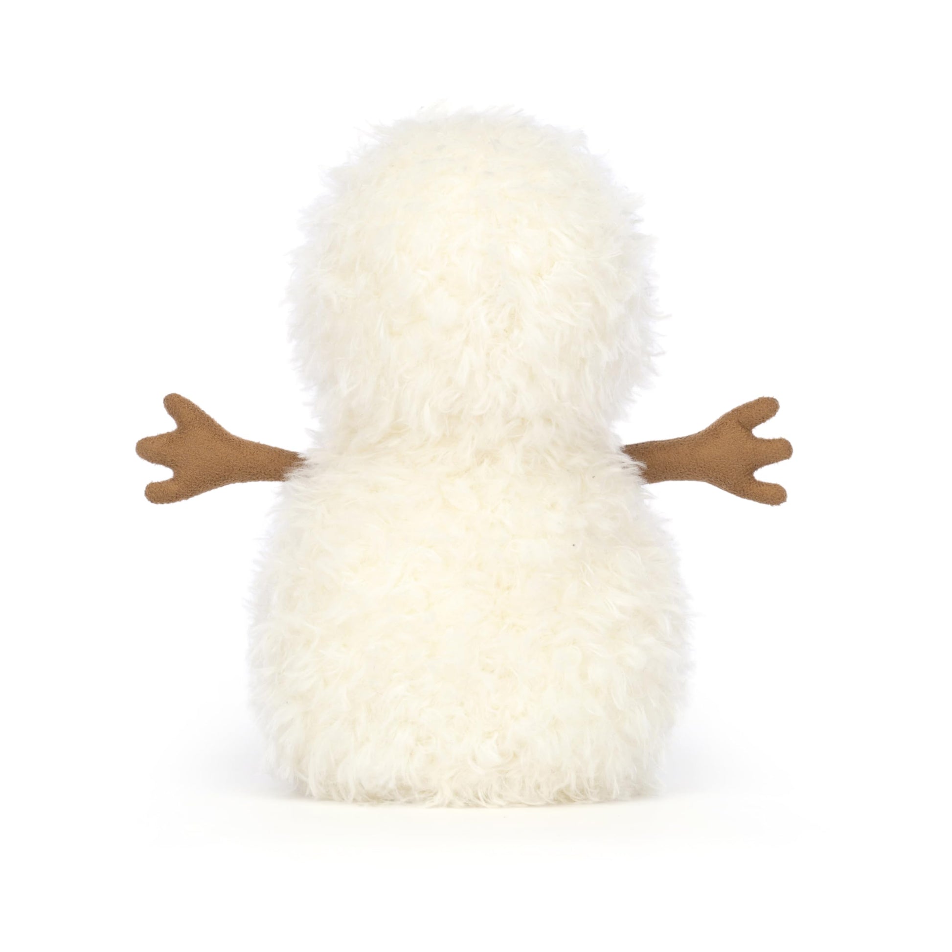 Jellycat Little Snowman plush toy, 18 cm tall, with a cheerful expression and soft fabric, perfect for winter cuddles.