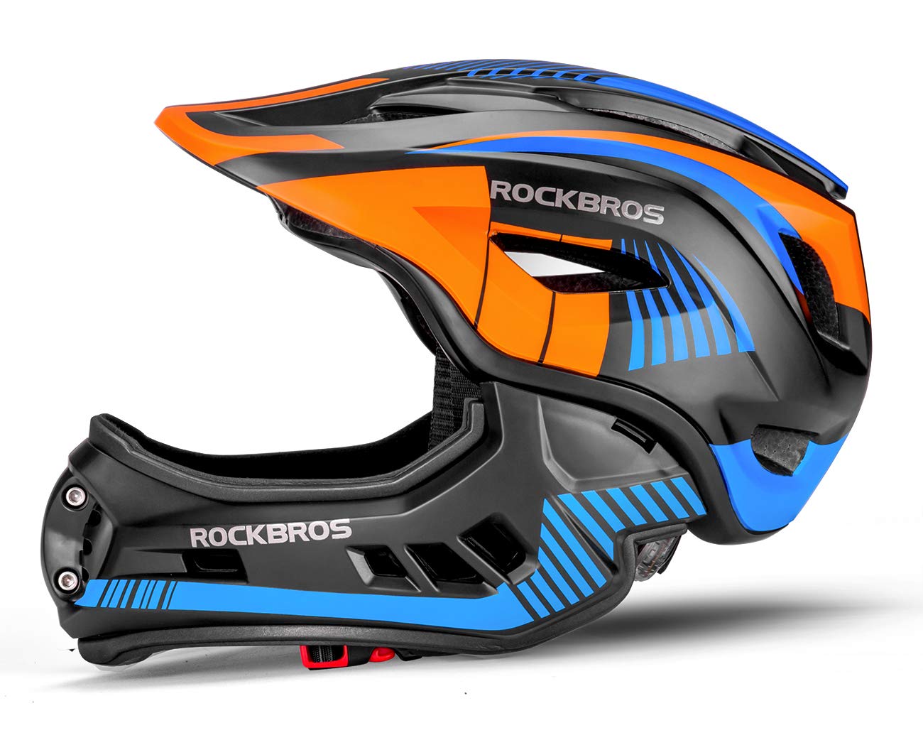 ROCKBROS Kids Full Face Bike Helmet Kids Helmet Toddler Bike Helmets Full Face Protective Safety Helmet for MTB Skateboarding Scooter Roller Skating Cycling S: 48-52 cm, M: 55-58 cm