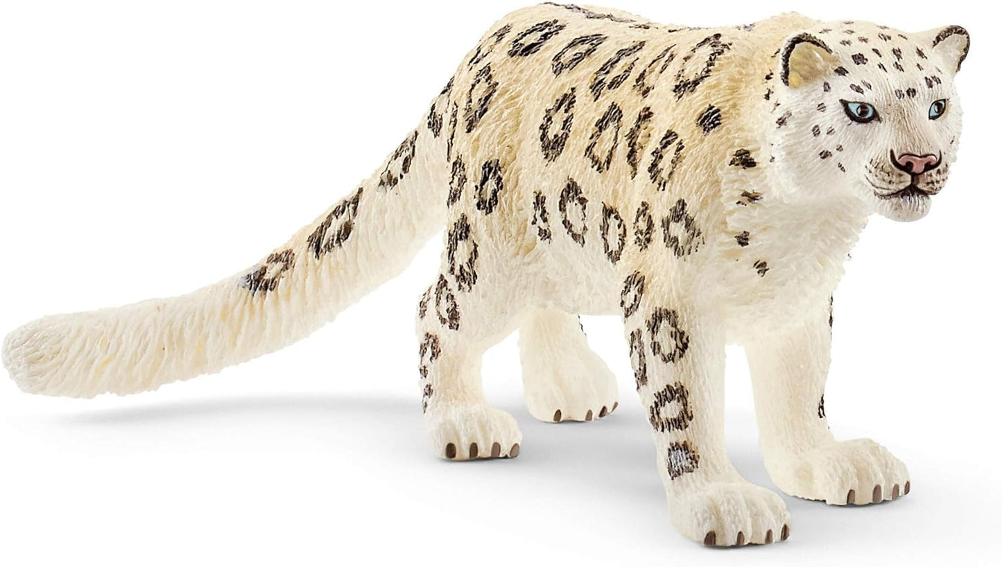 SCHLEICH 14838 Snow Leopard Wild Life Toy Figurine for children aged 3-8 Years