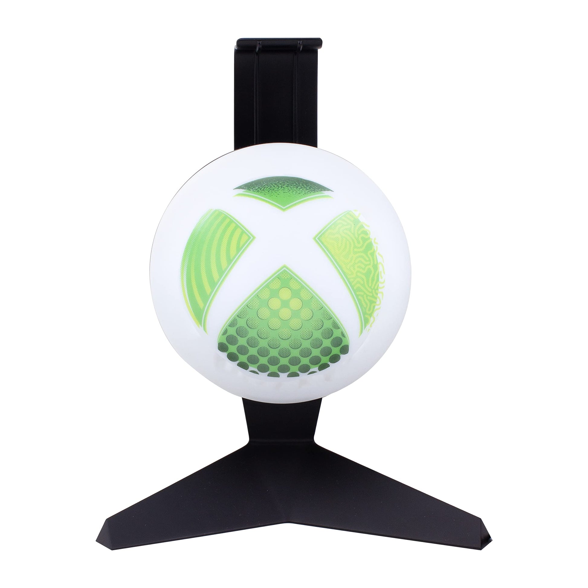 Paladone Xbox Light stand for headset, official merchandise, featuring Xbox logo design on a sleek black display piece