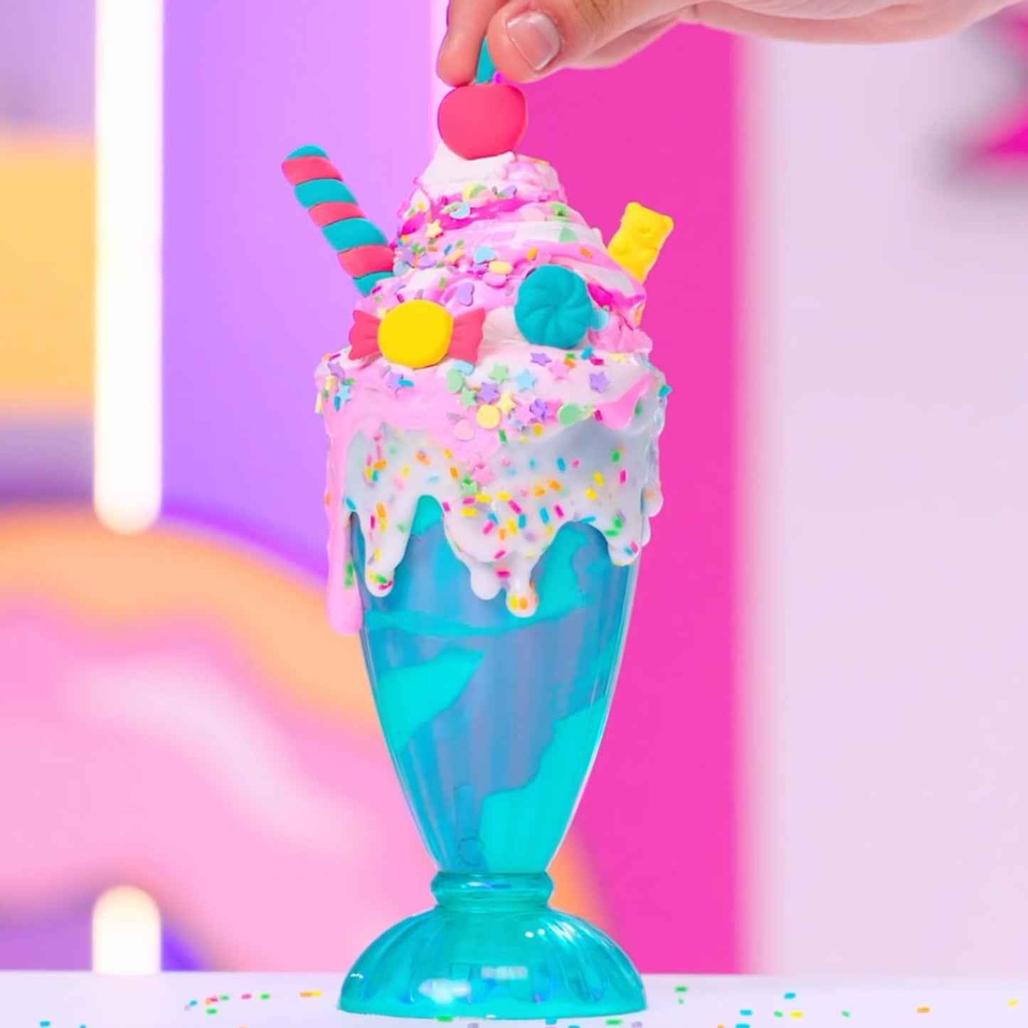 Canal Toys So Slime Sensations Sugary Crush deluxe slime kit with dessert slime, milkshake, waffles, donuts, and 25+ decorating accessories.