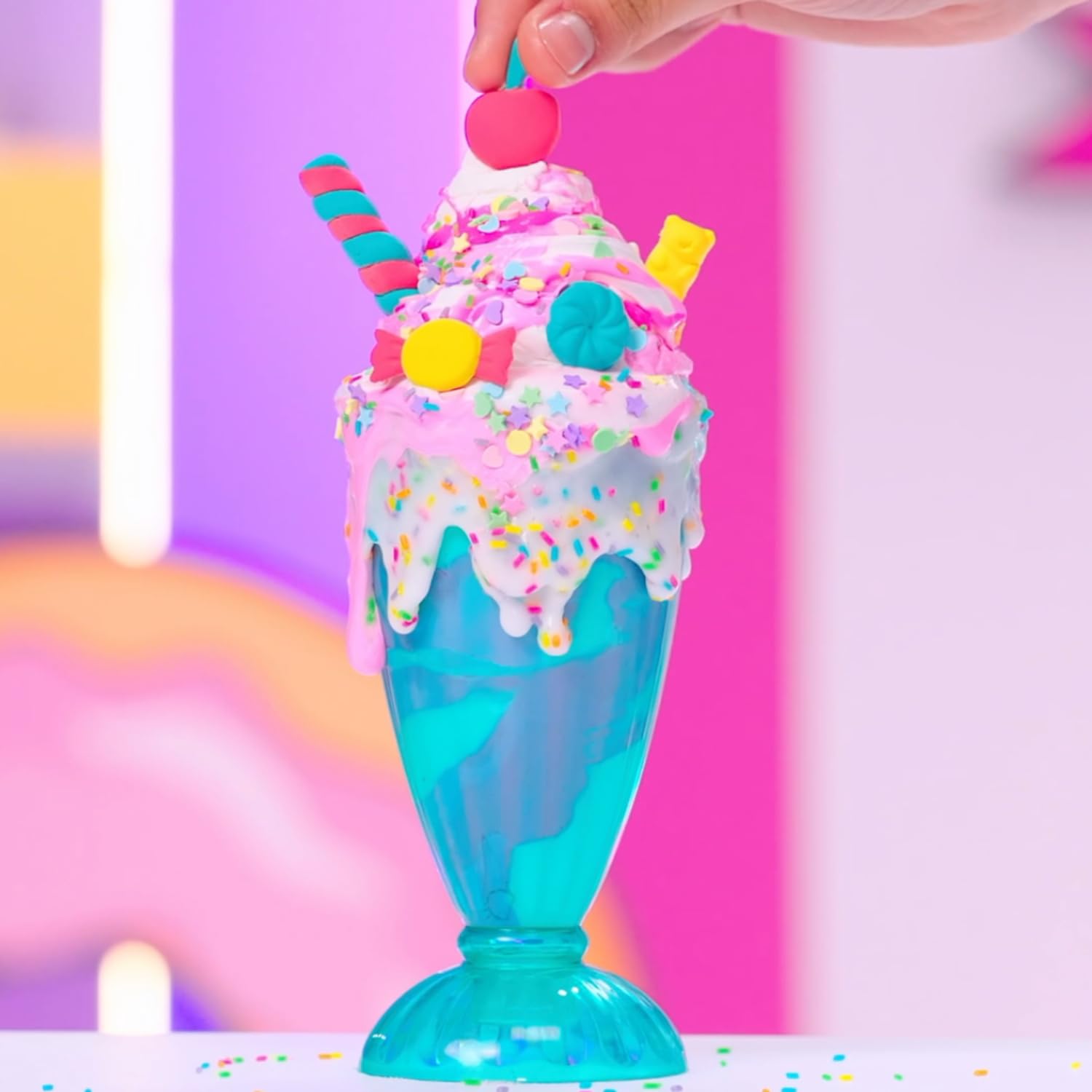 Canal Toys So Slime Sensations Sugary Crush deluxe slime kit with dessert slime, milkshake, waffles, donuts, and 25+ decorating accessories.