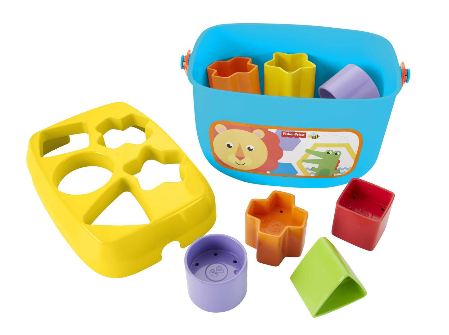 Fisher-Price Stacking Toy Baby’s First Blocks Set of 10 Shapes for Sorting Play for Infants Ages 6+ Months, FFC84