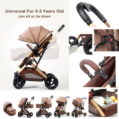 Double Baby Newborn Stroller - Twins Stroller for Infant and Toddler - Detachable Carriage with Mosquito Net - Gray A Color - Portable Folding Pram Trolley - Pack of 1 - Lightweight and Convenient