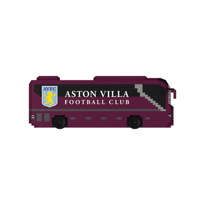FOCO Officially Licensed Aston Villa FC Football BRXLZ Bricks 3D Coach Toy Model - Premier League Construction Toy - 1347 Pieces - Ages 12+ - Sports Merchandise