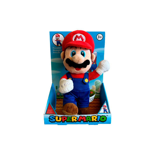 Simba 109231533 Super Mario Poseable, 25 cm Plush Figure, Arms and Legs Movable, Nintendo from 3 Years