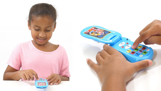 PAW PATROL - Flip-Up Phone - Interactive Learning and Child Development, Colour & Number Recognition, Communication, Memory, Listening, Language, Speech, Vocabulary, Coordination, 18+ Months