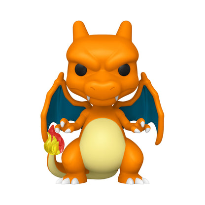 Funko POP! Charizard vinyl figure from Pokemon, featuring vibrant colors and detailed design for collectors and fans.