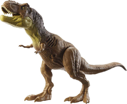 Jurassic World Toys 12-in Dinosaur Figure, Strike & Chomp Action, Sounds, Movable Joints, Great Gift for Ages 4 Years Old & Up,Multicolor,HBK21