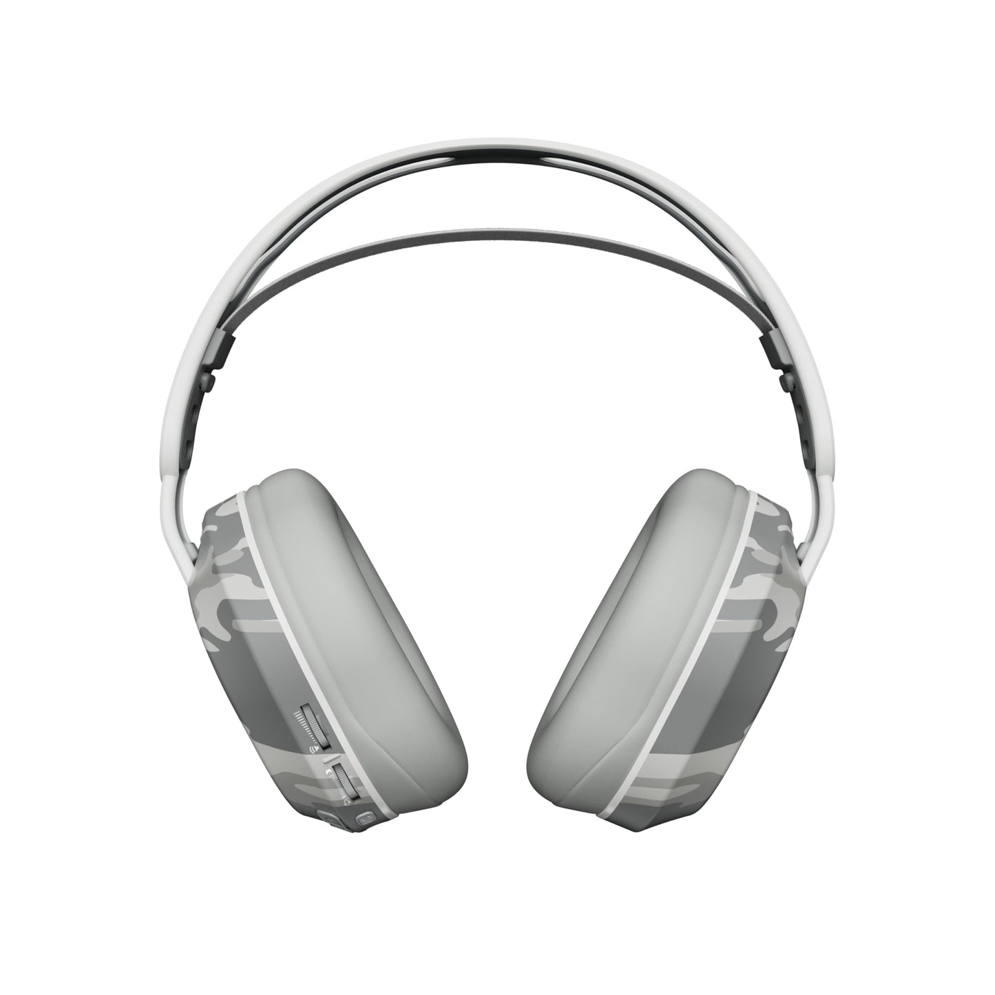 Turtle Beach Stealth 500 Arctic Camo Xbox wireless gaming headset with microphone, showing ear cups and headband design.