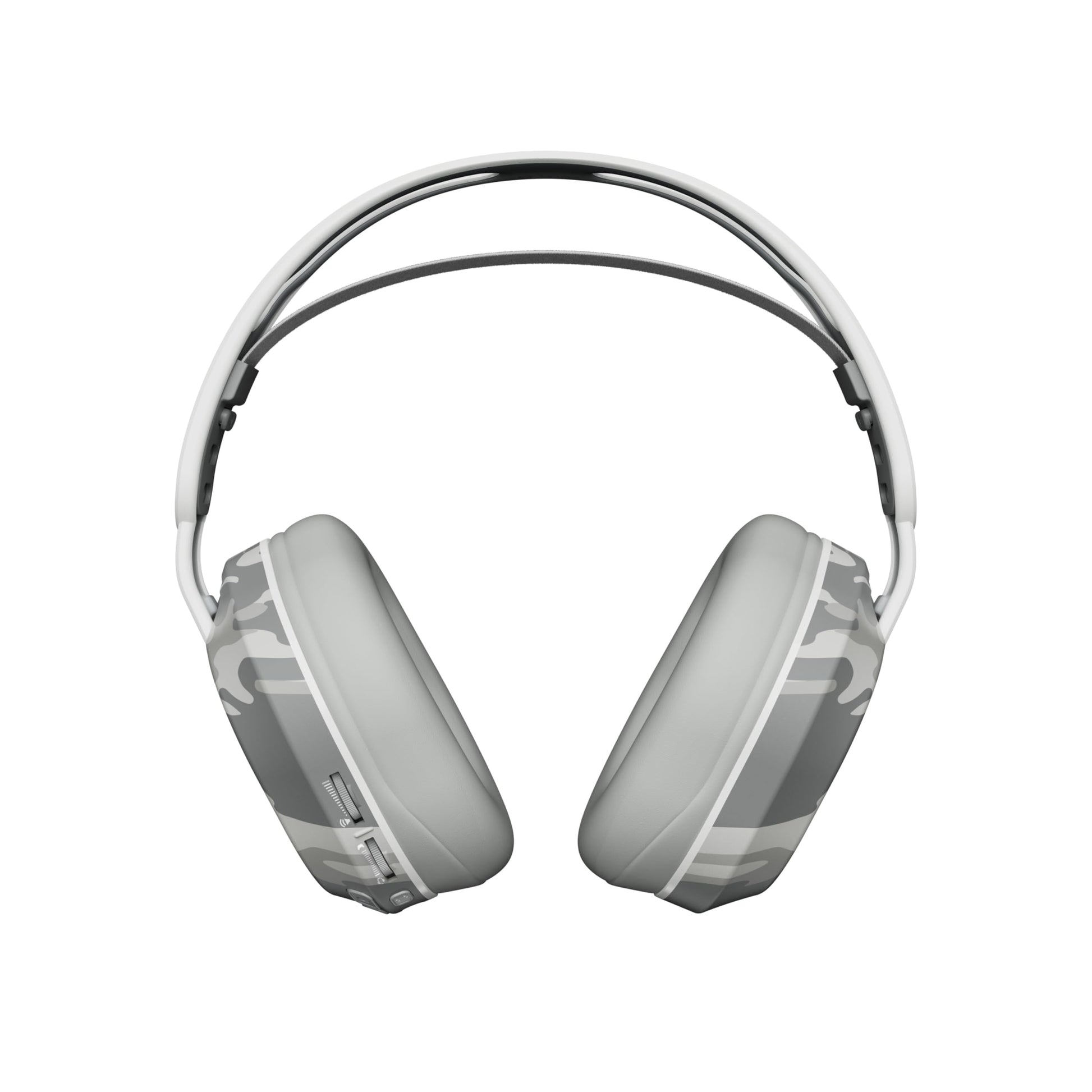 Turtle Beach Stealth 500 Arctic Camo Xbox wireless gaming headset with microphone, showing ear cups and headband design.