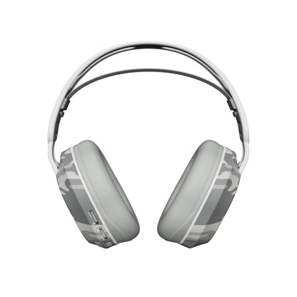 Turtle Beach Stealth 500 Arctic Camo Xbox wireless gaming headset with microphone, showing ear cups and headband design.