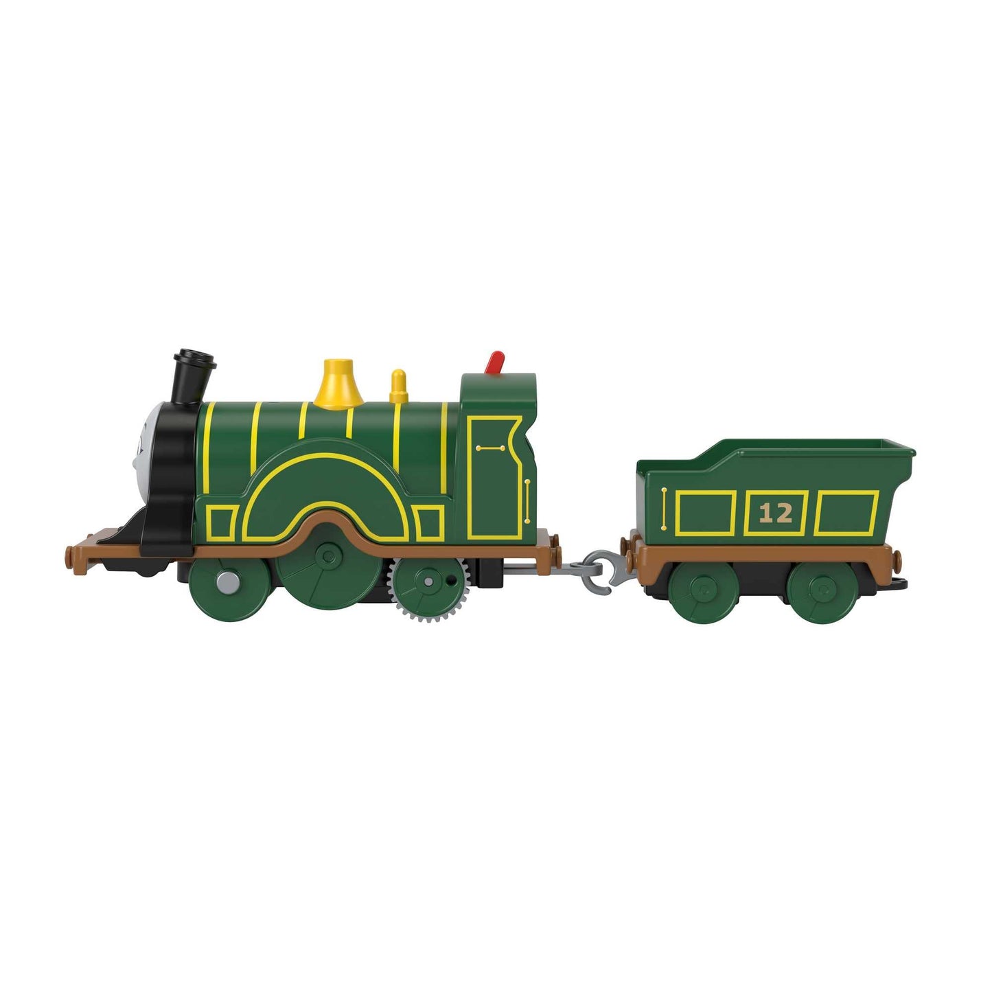 Thomas & Friends Motorized Toy Train Emily Battery-Powered Engine with Tender for Pretend Play Preschool Kids Ages 3+ Years, HHN41