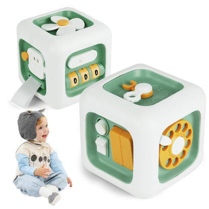 Ainiv Baby Activity Cube - Montessori Sensory Toys for Toddlers, Fine Motor Skills Development, Travel & Learning Toys for 12-36 Months