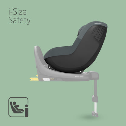 Maxi-Cosi Pearl S i-Size, Baby Car Seat, 3 Months - 4 Years, max. 18 kg, 61 - 105 cm, Toddler Car Seat, 5 Recline Positions, Easy-in Harness Hooks, G-CELL Side Impact Protection, Tonal Graphite
