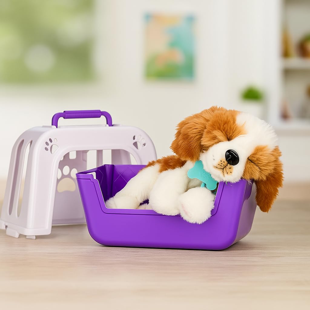Little Live Pets My Really Real Puppy - Patches The Beagle Realistic Interactive Toy Puppy That Reacts To Your Touch. 60+ Sounds and Reactions. Soft Fur, Weighted Paws, Blinking Eyes