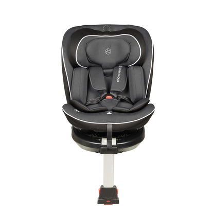 Ickle Bubba Radial i-Size Plus 360 Spin Car Seat – ISOFIX, Birth to 150cm (Approx. 12 yrs*), 360 Rotation, Rear and Forward Facing, Memory Foam Headrest and Side Impact Protection (Dark Grey)