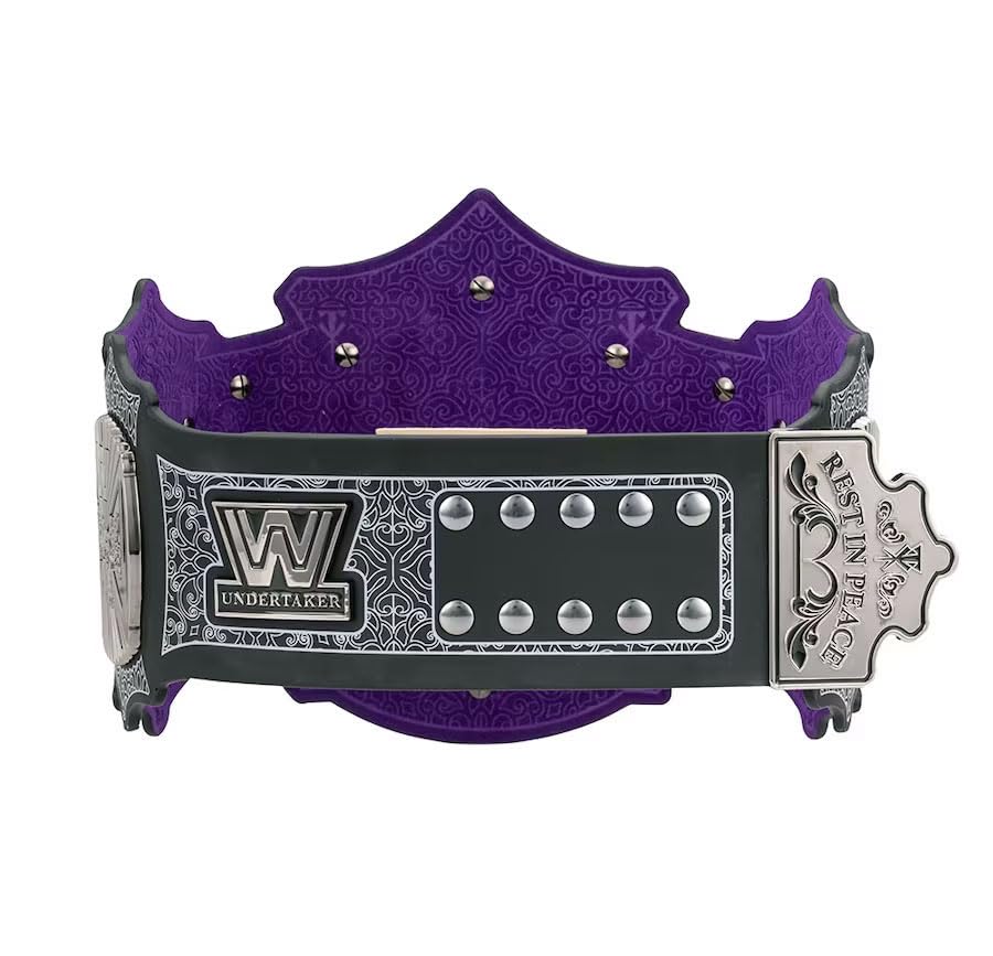 Octal Sports - UnderTaker 30-Years Signature Championship Title Belts Adult Size Upto 46" Wrestling Replica 2mm Gold Coated Leather Base (Black)