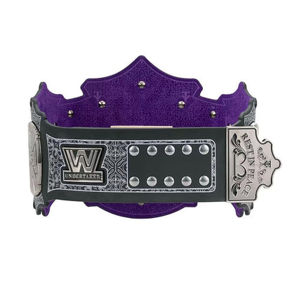 Octal Sports - UnderTaker 30-Years Signature Championship Title Belts Adult Size Upto 46" Wrestling Replica 2mm Gold Coated Leather Base (Black)