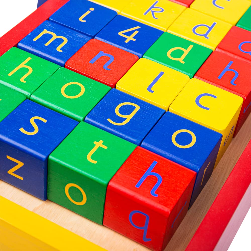 Tidlo baby walker with colorful ABC blocks and sturdy wooden frame for early walking and learning activity.