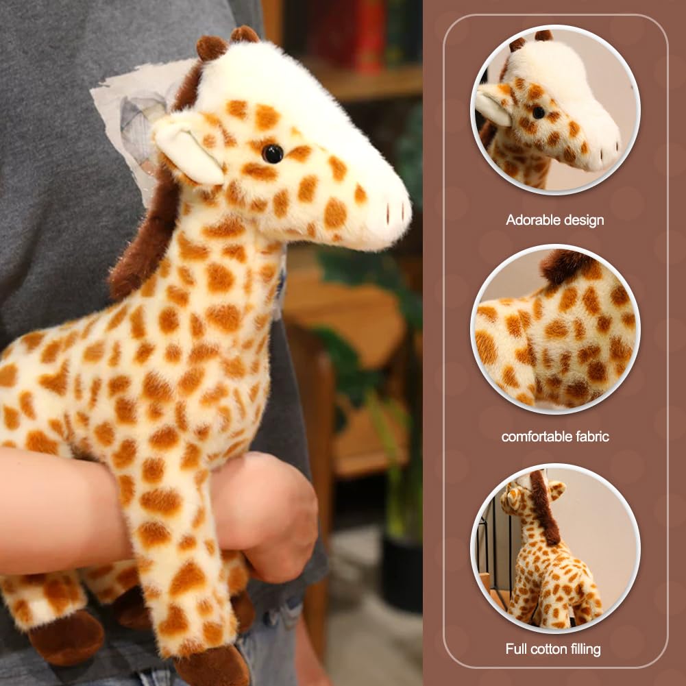 Spiritzohic Giraffe Plush Doll, Kids Cartoon Cuddly Plush,Soft Giraffe Toy,Cute Stuffed Animal Doll,Kawaii Fluffy Soft Toy, for Boys and Girls