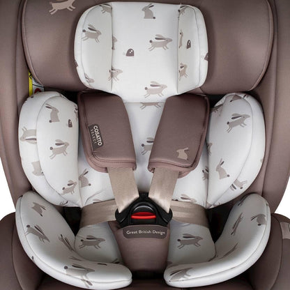 COSATTO Come & Go 2-360° Rotate Car Seat, Birth to 4 Years (0-105cm), Group 0/0+/1 ISOFIX Integrated Base, R129, ERF, Side Impact Protection, 5 Point Plus Anti Escape (Lollop)