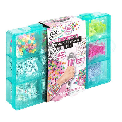 ILY Do-It-Yourself Concert Bracelet Kit, Make 2000+ Beaded Bracelets with Elastic Cords & Storage Case, DIY Jewellery Craft Kit for Girls, Perfect for Concerts, Parties & Gifts | Paladone