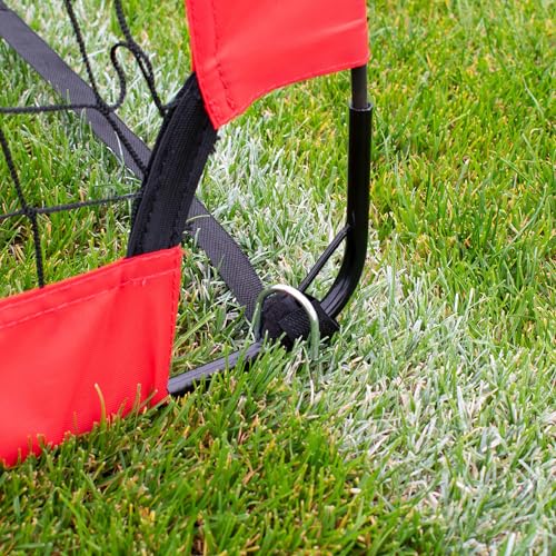 Hy-Pro 4ft x 3ft Pop Up Flexi Football Goal – Portable Net with Carry Bag, All-Weather Design, Durable & Secure Football Training Equipment, Foldable Mini Goal for Garden, Park & Indoor Use