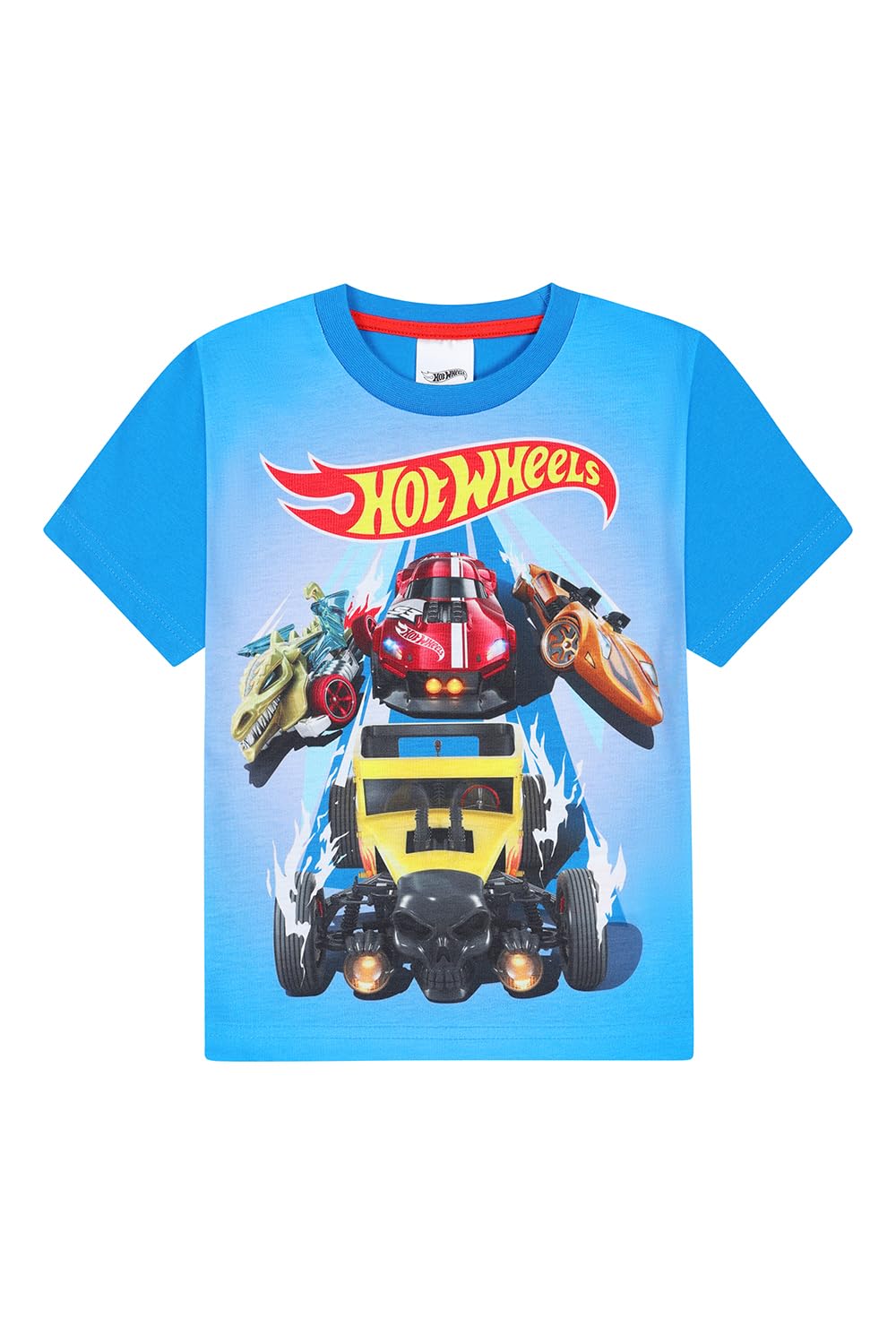 Hot Wheels Boys 3 Pack Kids T-Shirts Childrens Multipack Tshirt (5-6 Years) Multicoloured