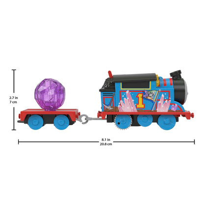 Thomas & Friends Motorized Toy Train Set Crystal Caves Adventure with Thomas, Tipping Bridge & 8 Ft of Track for Preschool Kids Ages 3+ Years, HMC28