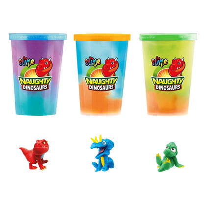 So Slime collectible slime set with three pots of dinosaur-themed slime and figurines, perfect for sensory play for children aged 5+