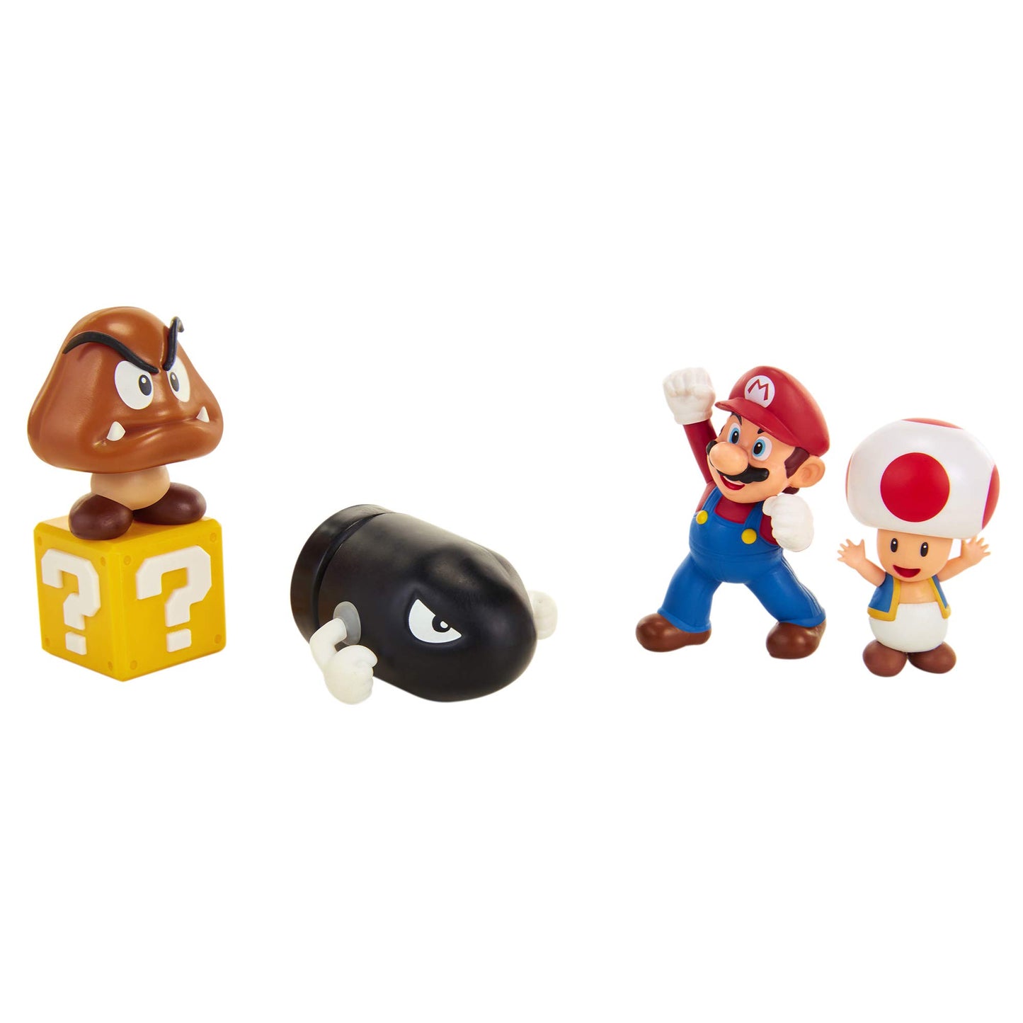 World of Nintendo Super Mario Acorn Plains 2.5-inch figure multipack diorama set featuring three characters from the Acorn Plains level.