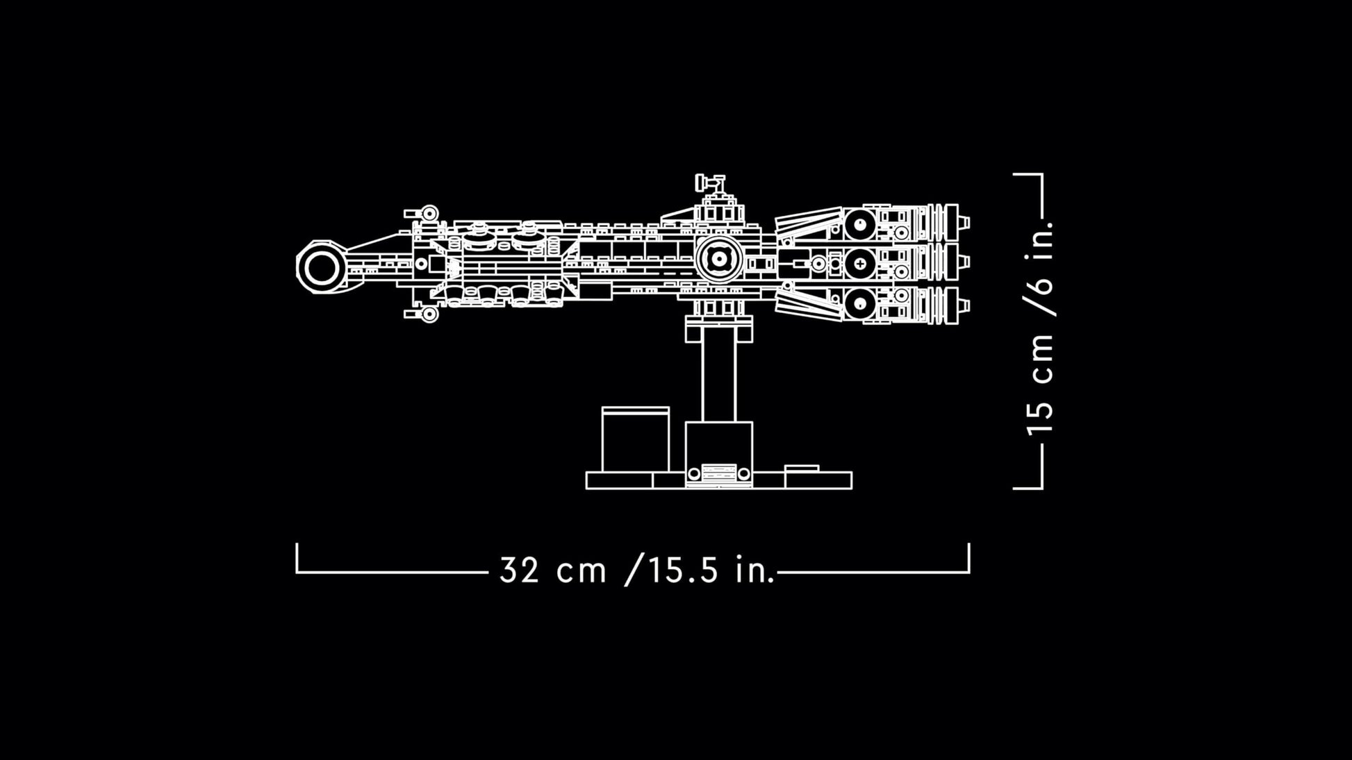 LEGO Star Wars Tantive IV model kit, detailed starship replica from A New Hope for adult collectors and fans.