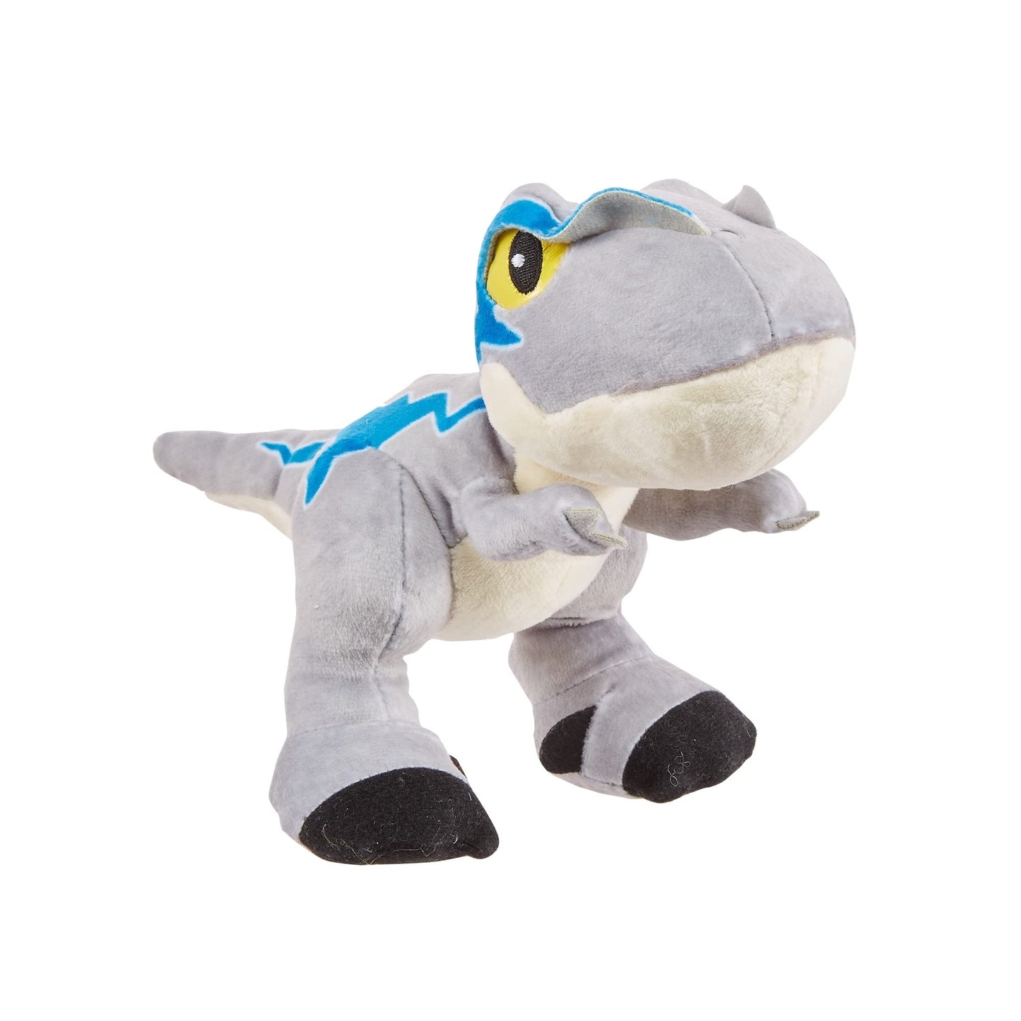 Jurassic World Plush Dinosaur Creatures with Sound - Inspired by Blockbuster Hit Jurassic World Dominion ~ HHB31 - Velociraptor Blue ~ Approx. 9" Long ~ Hear Me Roar!