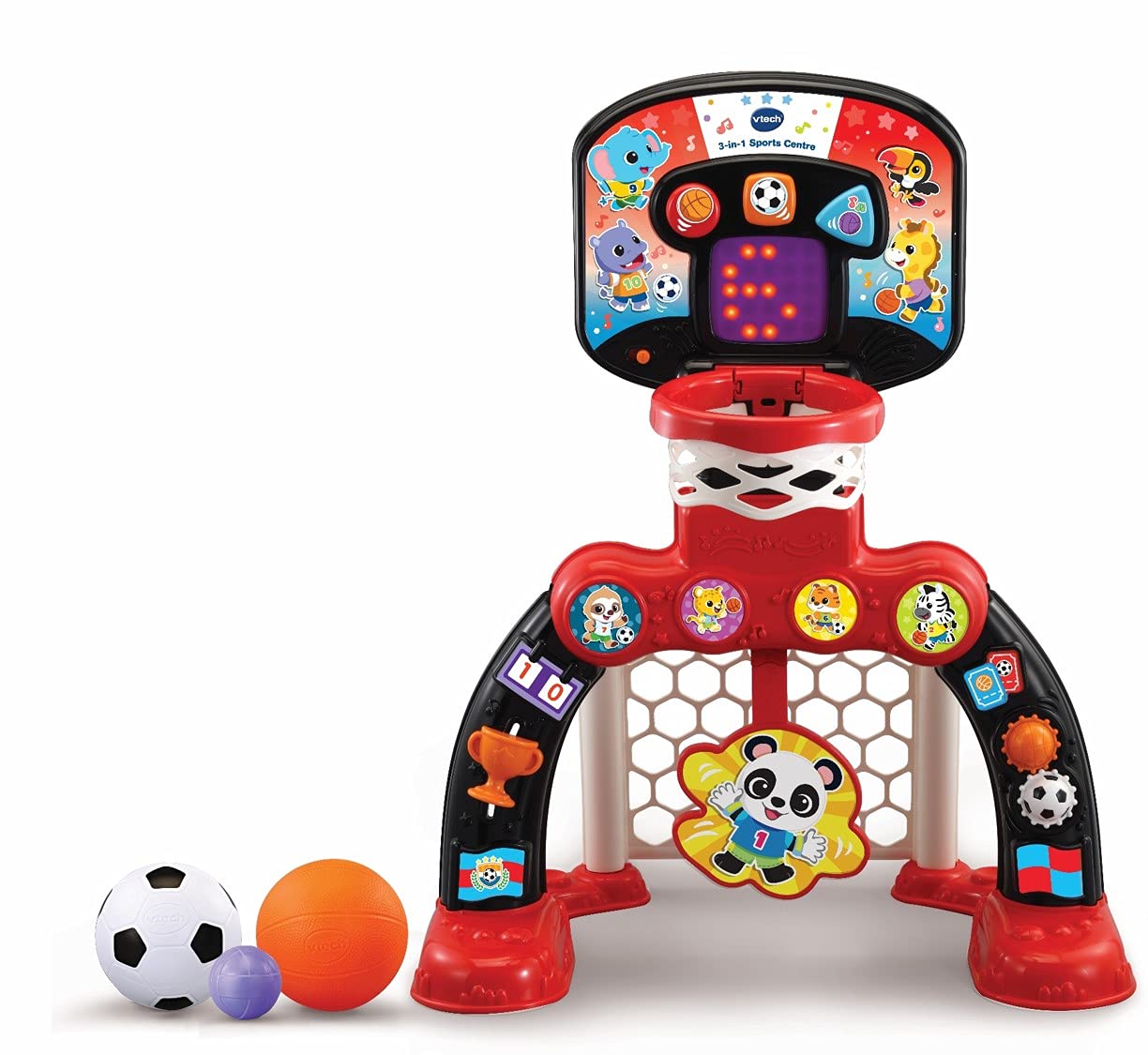 VTech 3-in-1 Sports Centre, Red/Black, 660 x 580 x 440 millimeters