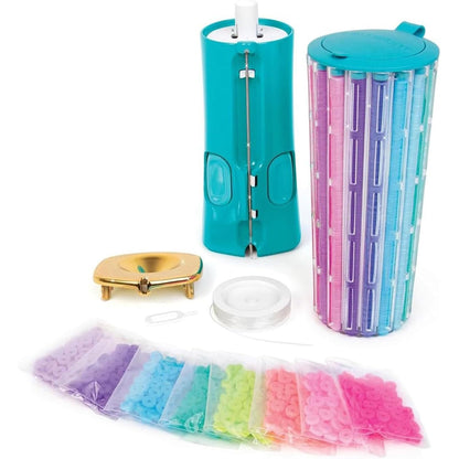 Quick Click Bracelet Maker Kit, Cool Bracelet Making Machine, DIY Jewelry Craft Kit Rotate Click Wear, Fun DIY Jewelry Set for Girls & Tweens, Develop Hands-On and Creativity Skills
