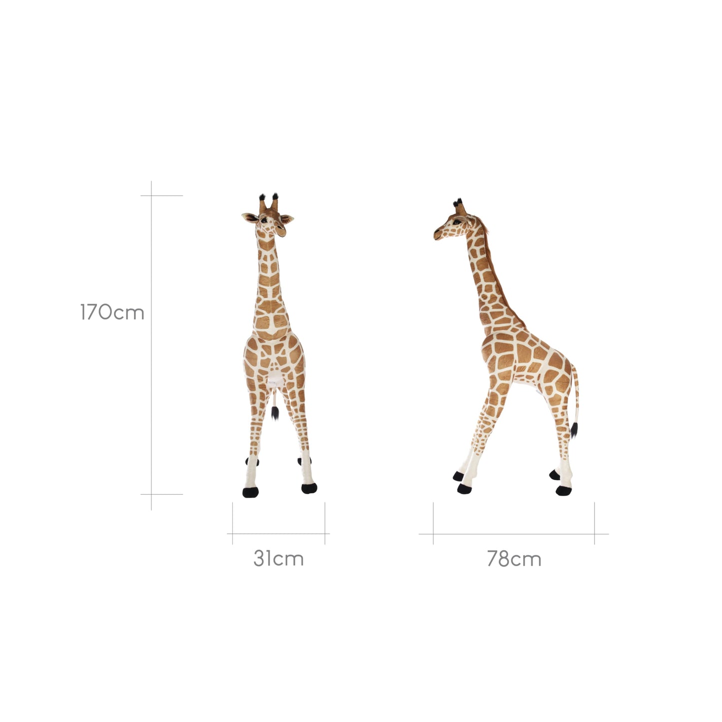 CuddleCo Standing Giraffe Plush Toy – Large Soft Stuffed Animal, Cuddly Giraffe Toy for Kids, Safari Nursery Decor, Plush Toys for Girls and Boys