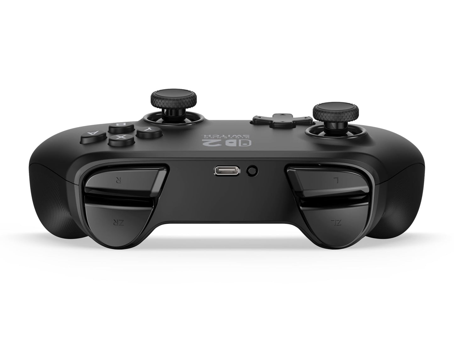 PowerA Advantage wireless Nintendo Switch controller in black with mappable buttons, Hall Effects, and motion controls.