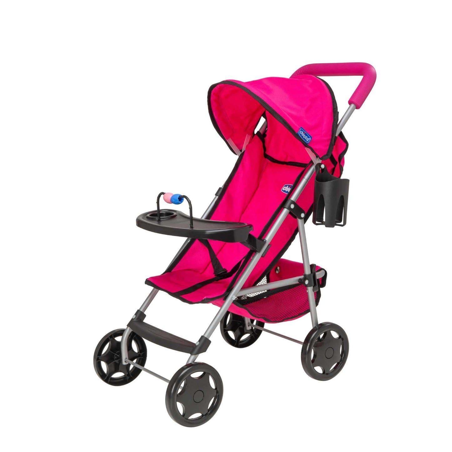 Chicco Ulala Playtime Pushchair | Childrens Stroller With Removable Play Tray | Childrens Baby Doll Stroller Toy Folding Travel System | Role Play Toy Dolls Buggy Pushchair | Ages 3+ (Pink)