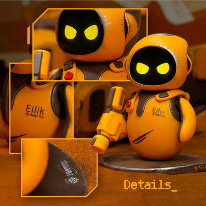 Energize Lab Eilik DQ touch interactive robot pet with cute design, expressive animations, and mini-games for kids.