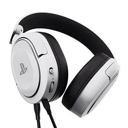 Trust Gaming GXT 498W Forta [Officially Licensed for PlayStation 5] Sustainable Gaming Headset for PS5 / PS4, 1.2m Cable, 50mm Drivers, Detachable Microphone, Wired Over-Ear Headphones - White