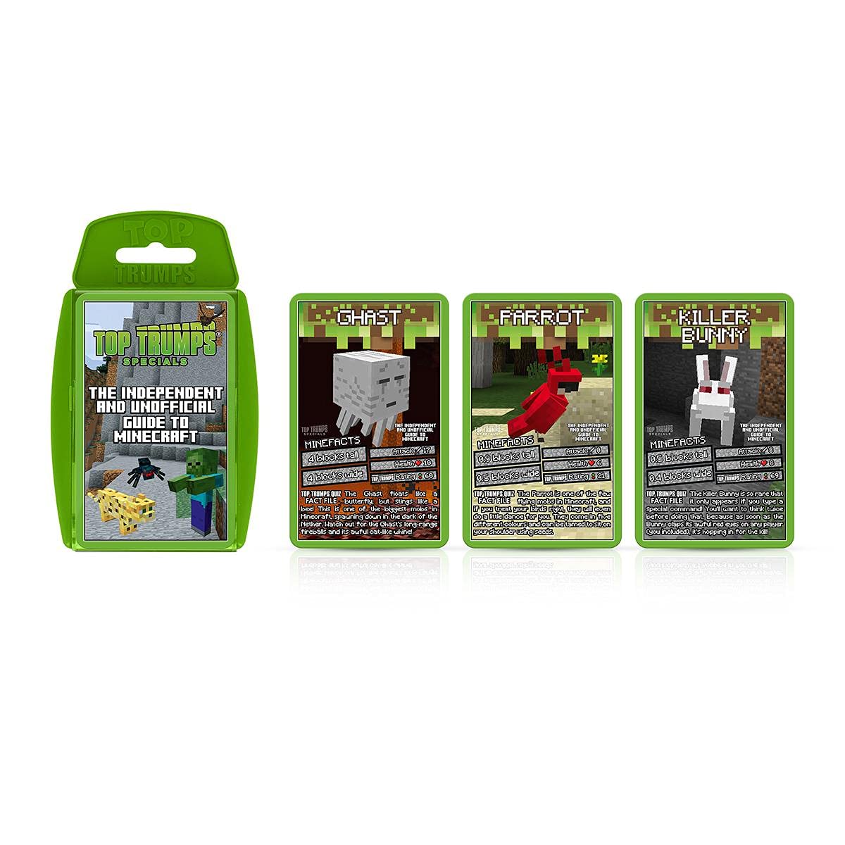 Top Trumps Independent and Unofficial Guide To Minecraft Specials Card Game, find out if Shulkers are stronger than Slimes, gamer gift for ages 6 plus