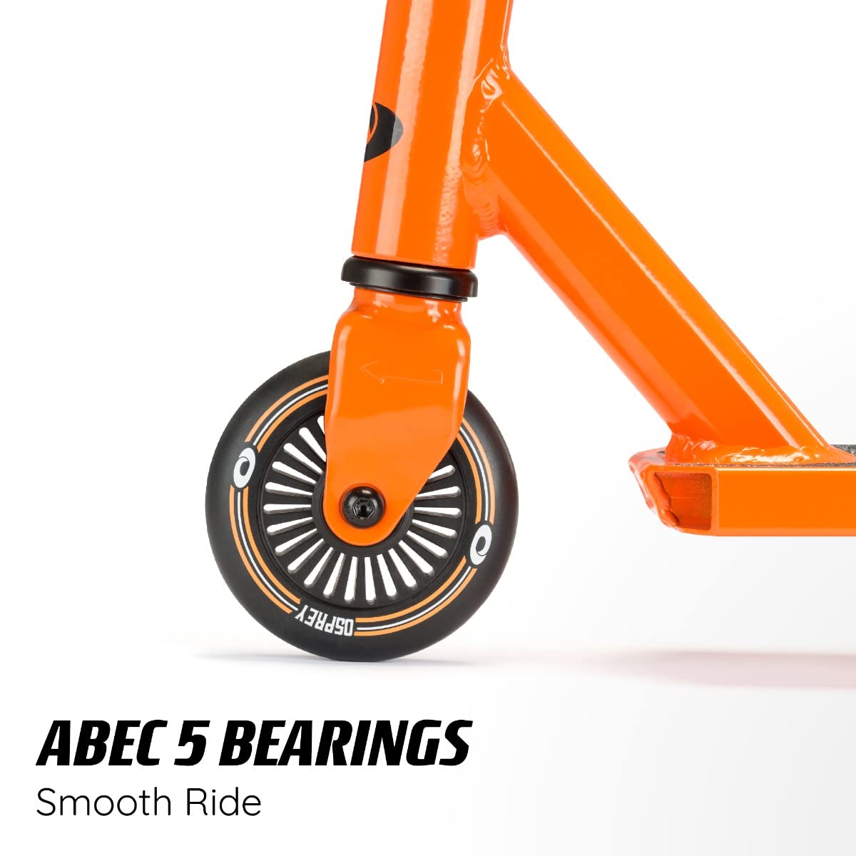 Osprey Stunt Scooter | for Boys Girls Kids and Adults, Kick T-Bar Street Pro 360 Spin Scooter with ABEC 5 Bearings and Ergonomic Handlebars, Multiple Colours, Orange