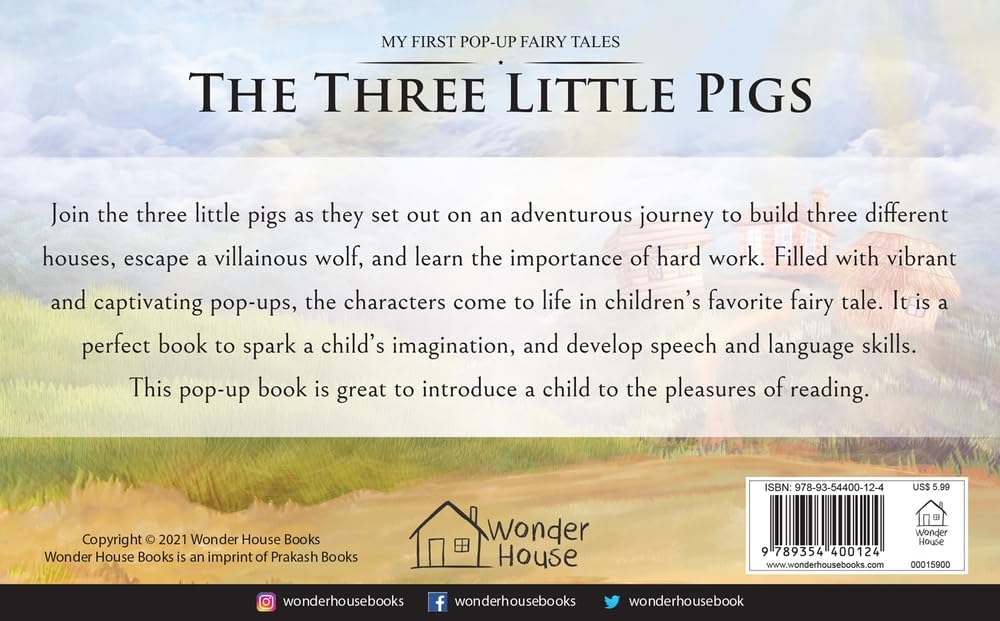My First Pop-Up Fairy Tales - Three Little Pigs : Pop up Books for children