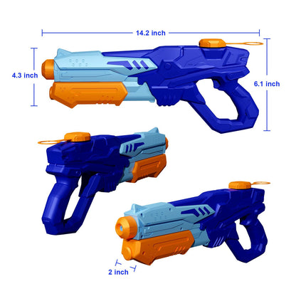 MOZOOSON water gun toy, powerful water pistol with 750ML capacity, long-range squirt gun for kids and adults.