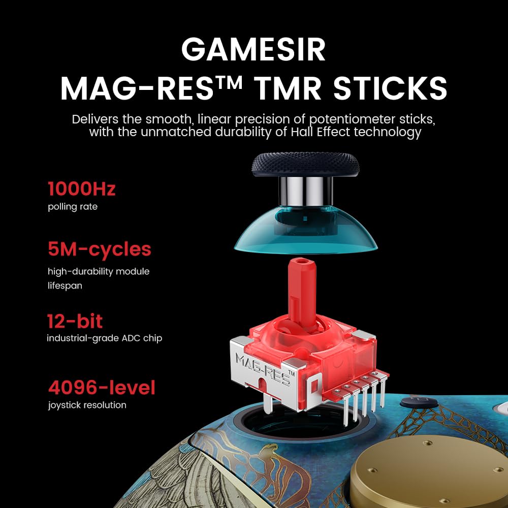 GameSir G7 Pro wireless gaming controller for Xbox, PC, Android with Hall Effect triggers and 3.5mm audio jack in Wuchang: Fallen Feathers edition