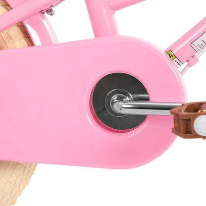 STITCH Manchi 14 Inch Kids Bike for Age 3 4 5 Girls, 14 Inch Wheel Girls Bike With Basket & Stabilisers,Pink…
