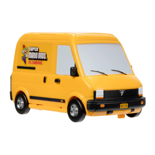 Super Mario Bros Movie Van Playset by Jakks Pacific with Mario figure, warp pipe, and movie scene details for kids ages 3+
