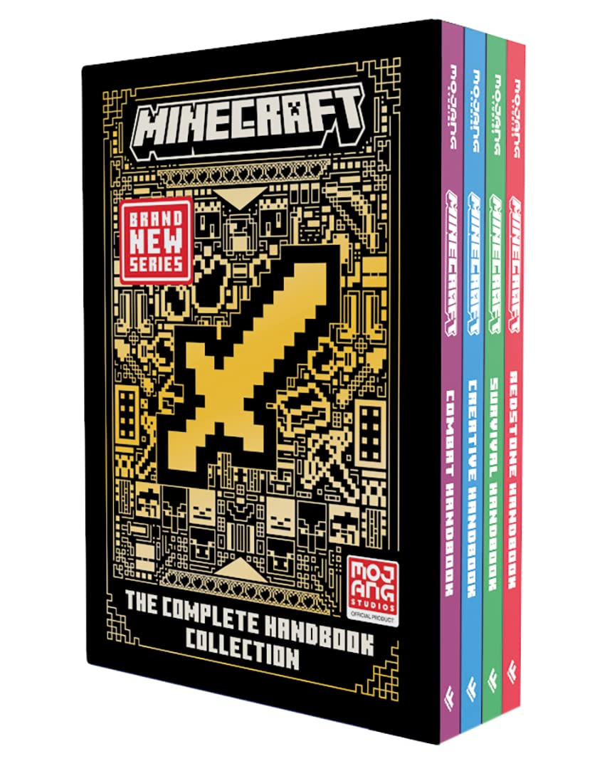Minecraft: The Complete Handbook Collection – 4 Book Box-Set: The essential official guide book box set for the best-selling video game of all time – perfect Christmas gift for kids and teens