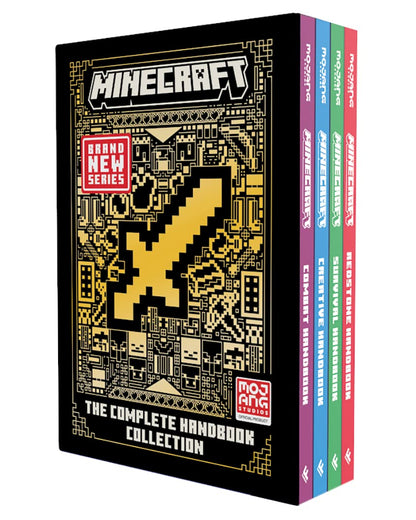 Minecraft: The Complete Handbook Collection – 4 Book Box-Set: The essential official guide book box set for the best-selling video game of all time – perfect Christmas gift for kids and teens